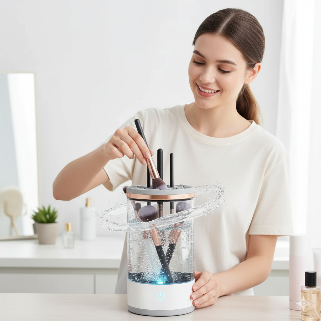Brushly - Automatische make-up kwastenreiniger